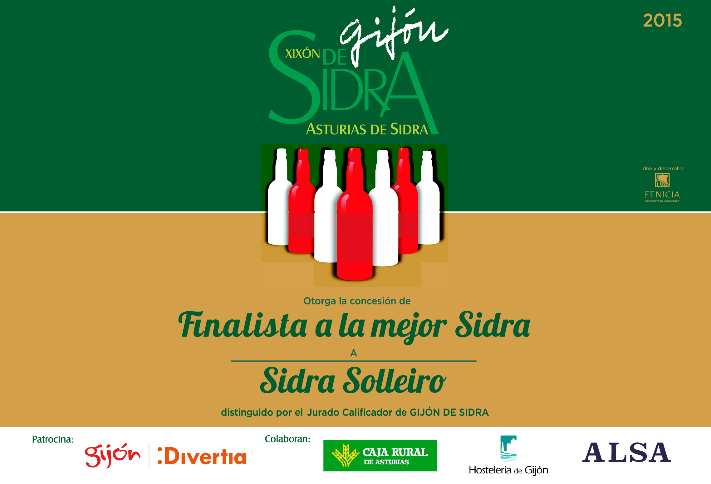 Cartel Finalista a la mejor Sidra 2015